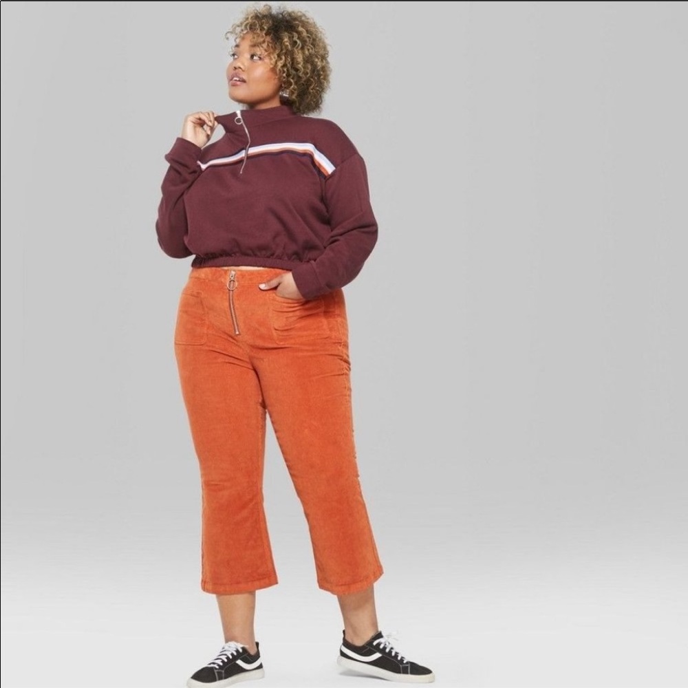 Corduroy flare pants